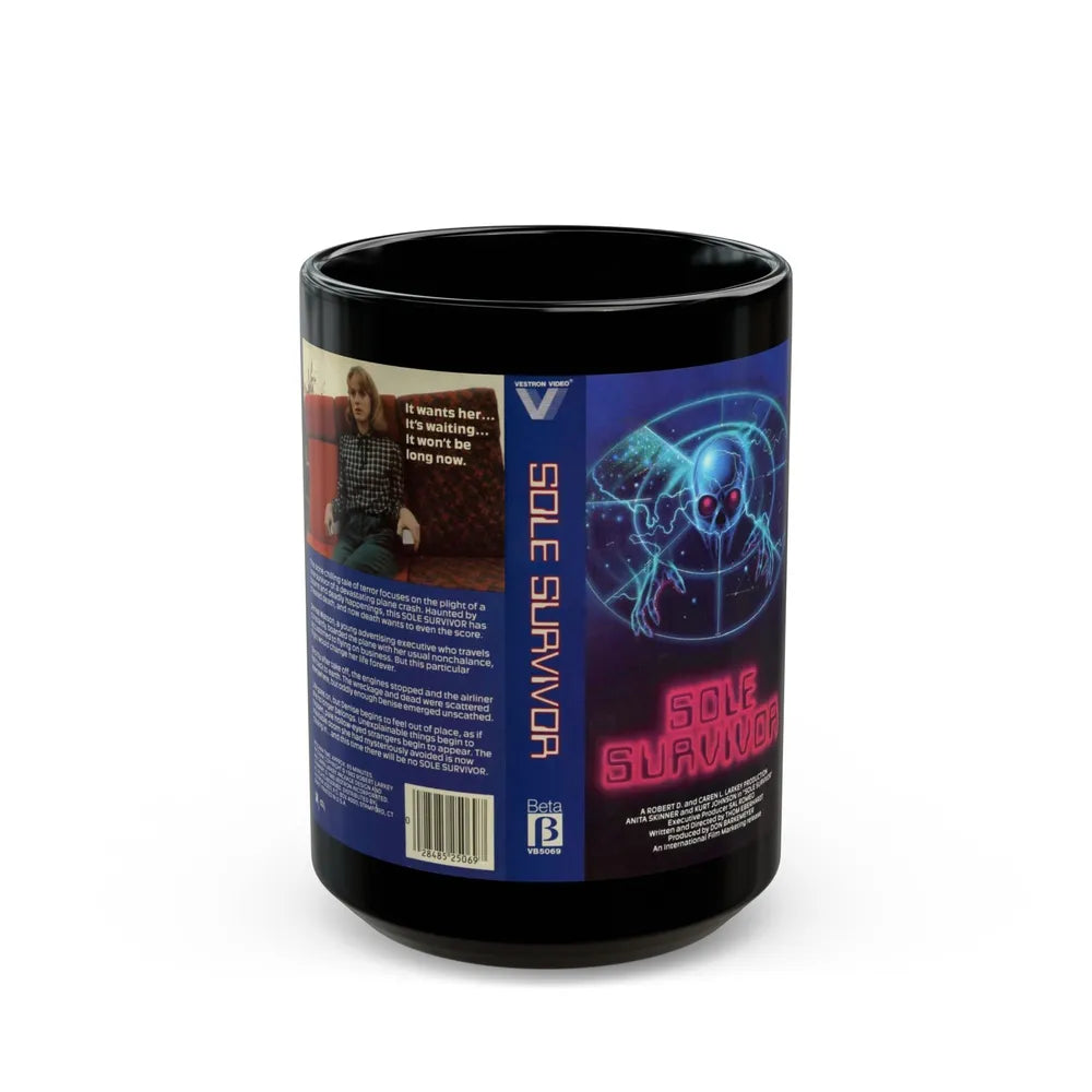 SOLE SURVIVOR (VHS COVER) - Black Coffee Mug-15oz-Go Mug Yourself