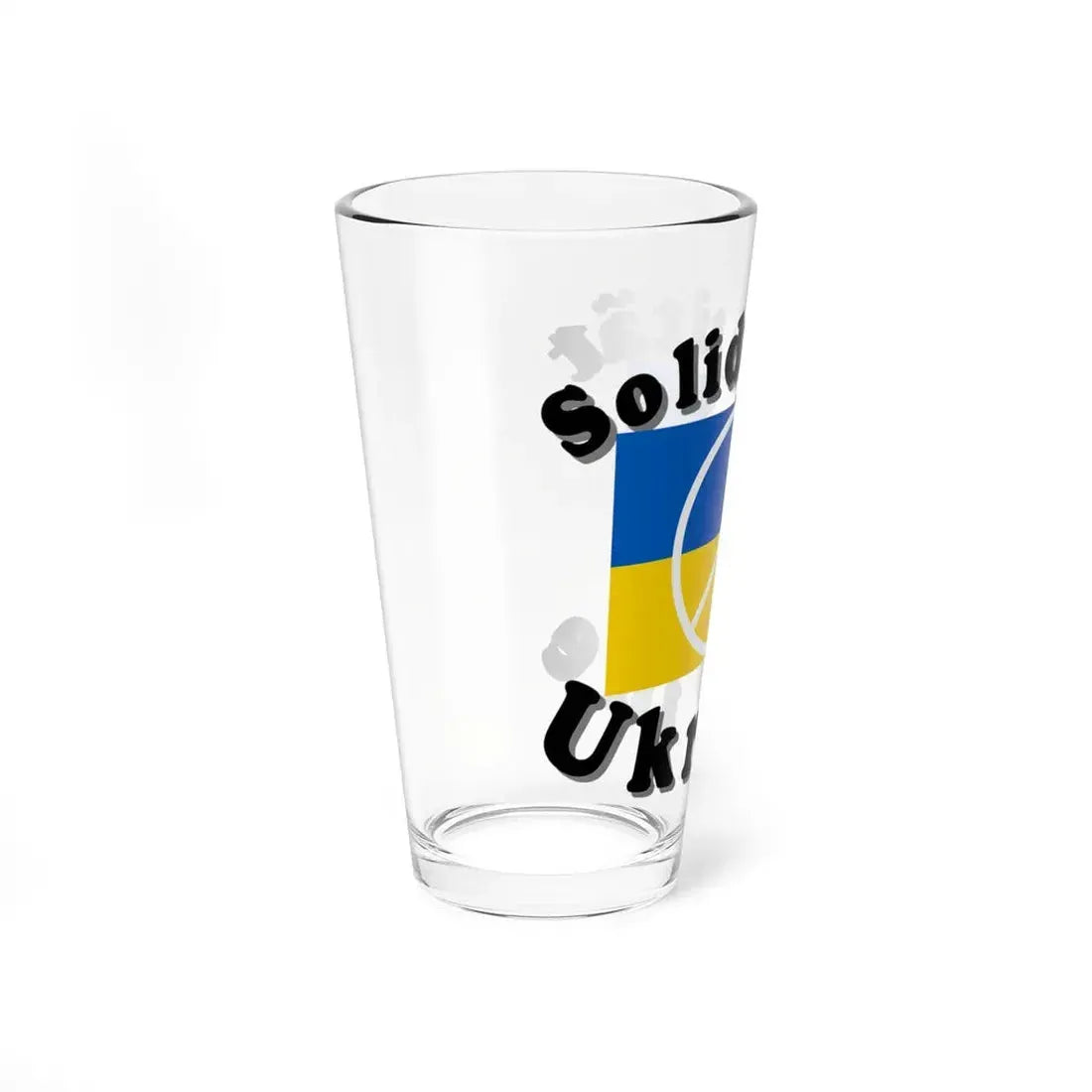 Solidaritat Ukraine (Ukraine) Pint Glass 16oz - Go Mug Yourself