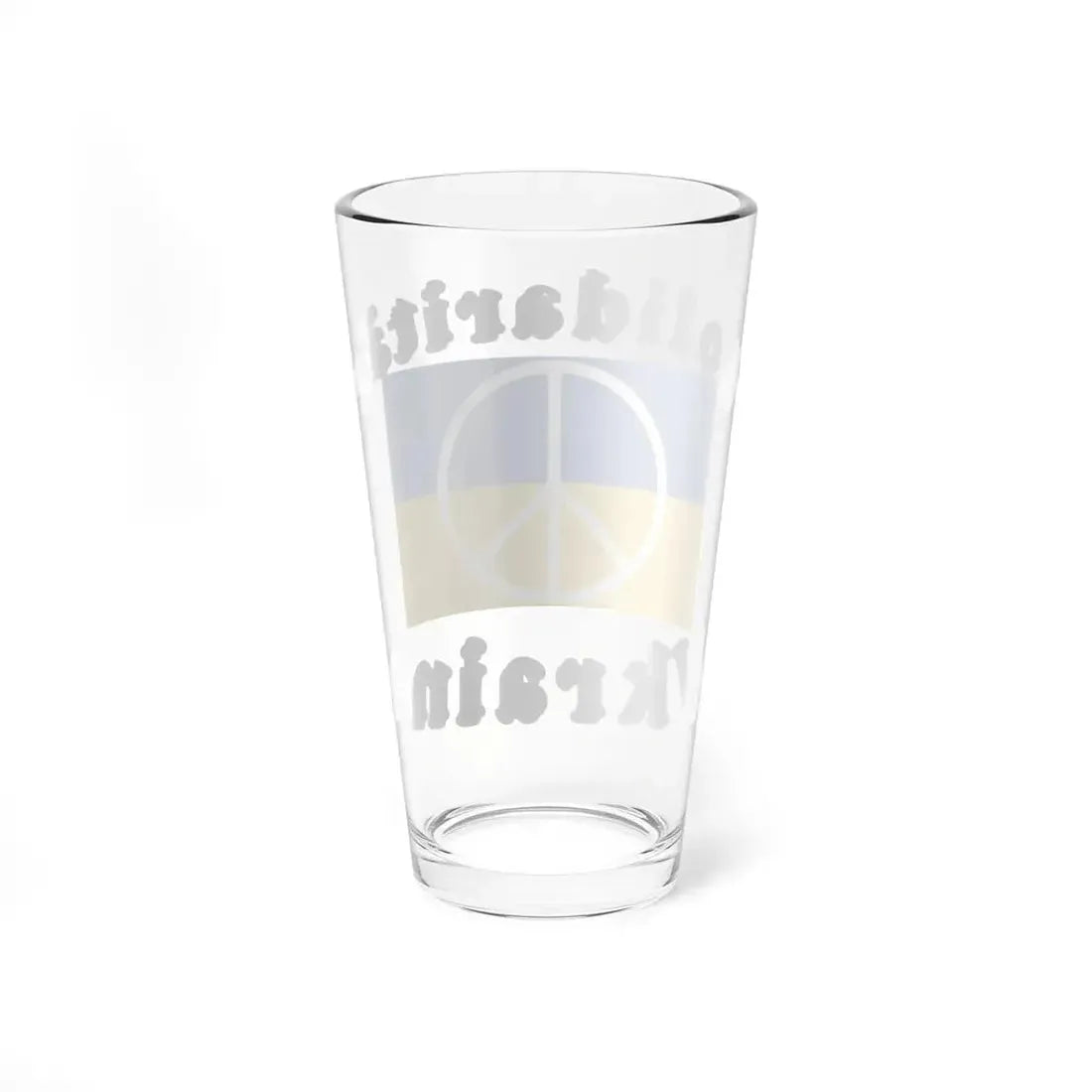 Solidaritat Ukraine (Ukraine) Pint Glass 16oz - Go Mug Yourself