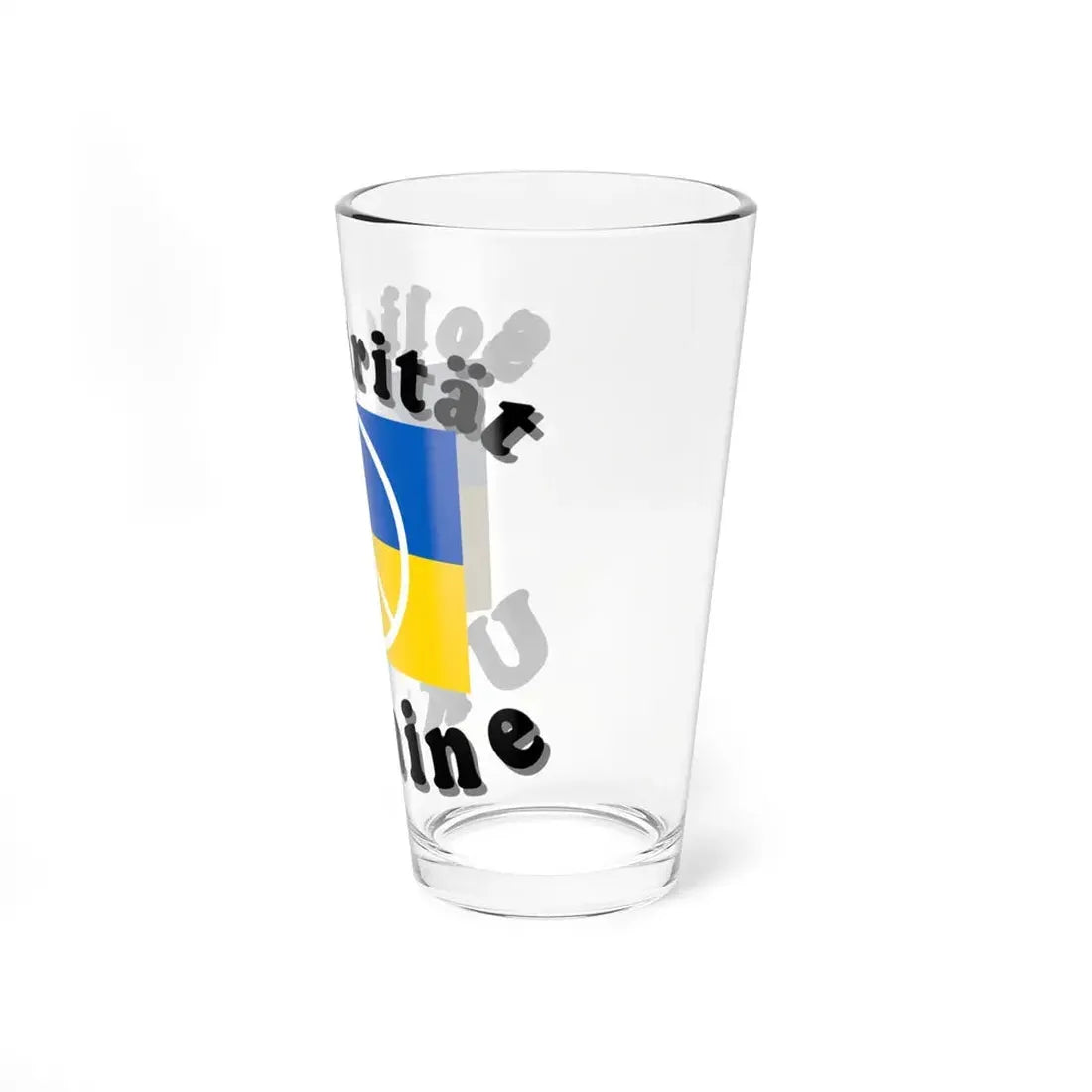 Solidaritat Ukraine (Ukraine) Pint Glass 16oz - Go Mug Yourself