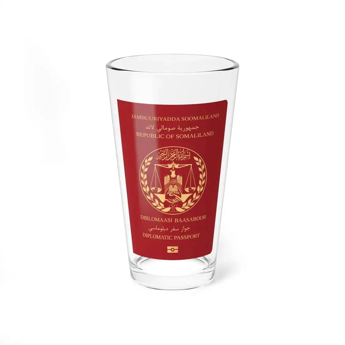 Somaliland Diplomatic Passport - Pint Glass 16oz 16oz - Go Mug Yourself