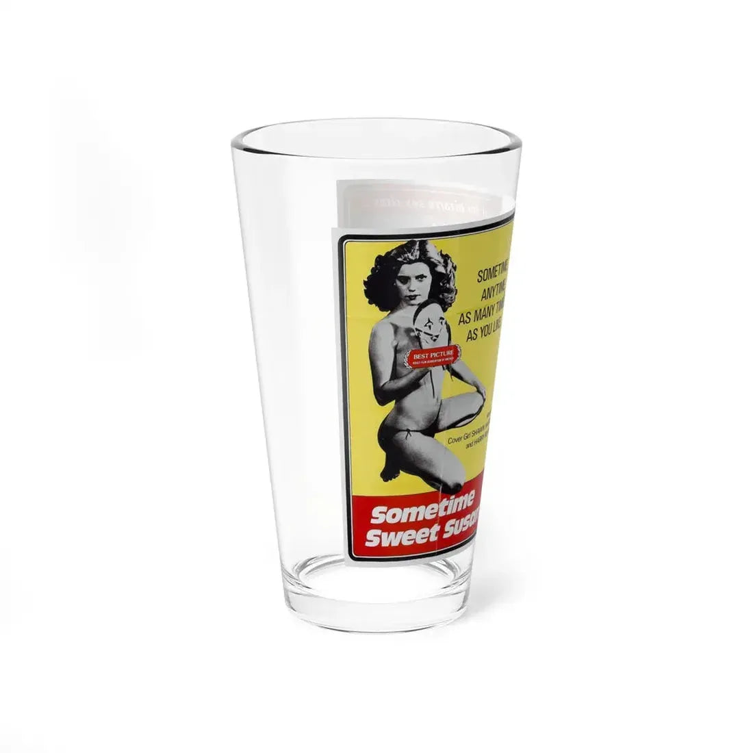 SOMETIME SWEET SUSAN + PRISONER OF PARADISE 1975 Movie Poster - Pint Glass 16oz - Go Mug Yourself