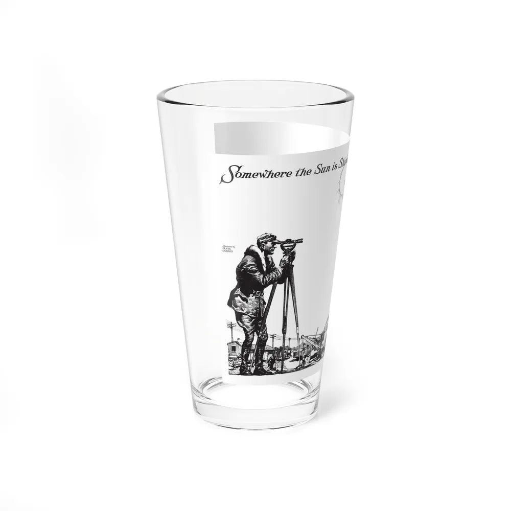 Somewhere the Sun is Shining, Collier's, March 10, 1928 (Magazine Illustration) Pint Glass 16oz - Go Mug Yourself