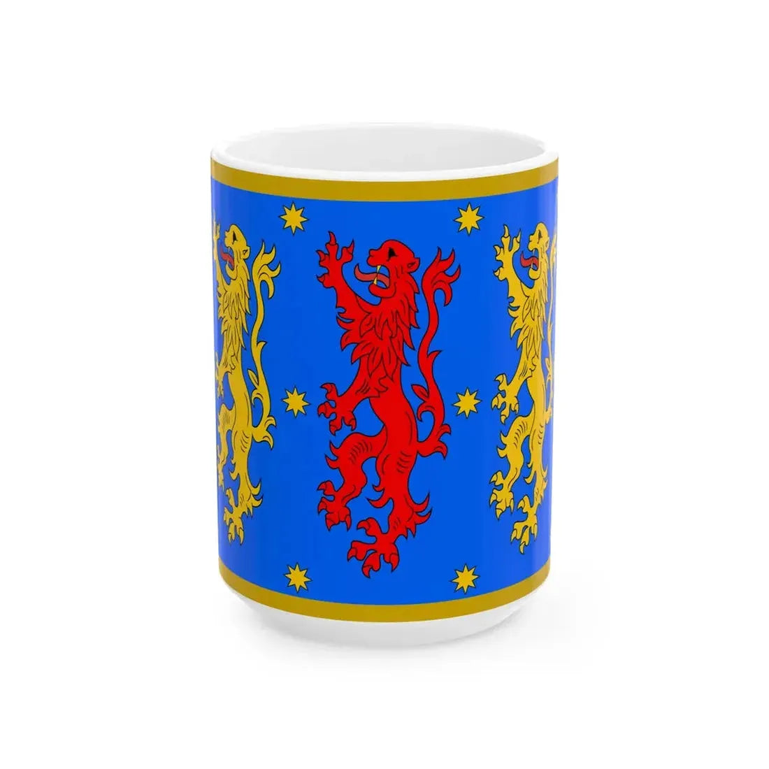 Somma Lombardo-Bandiera (Italy) White Coffee Mug 15oz - Go Mug Yourself