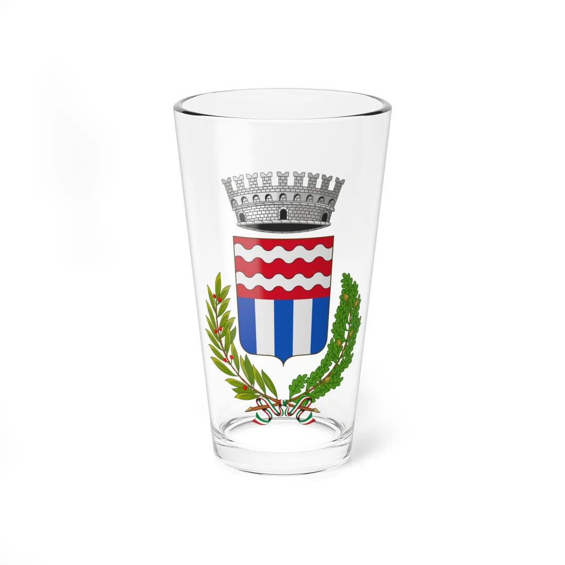 Sommatino-Stemma (Italy) (Coat of Arms) Pint Glass 16oz 16oz - Go Mug Yourself