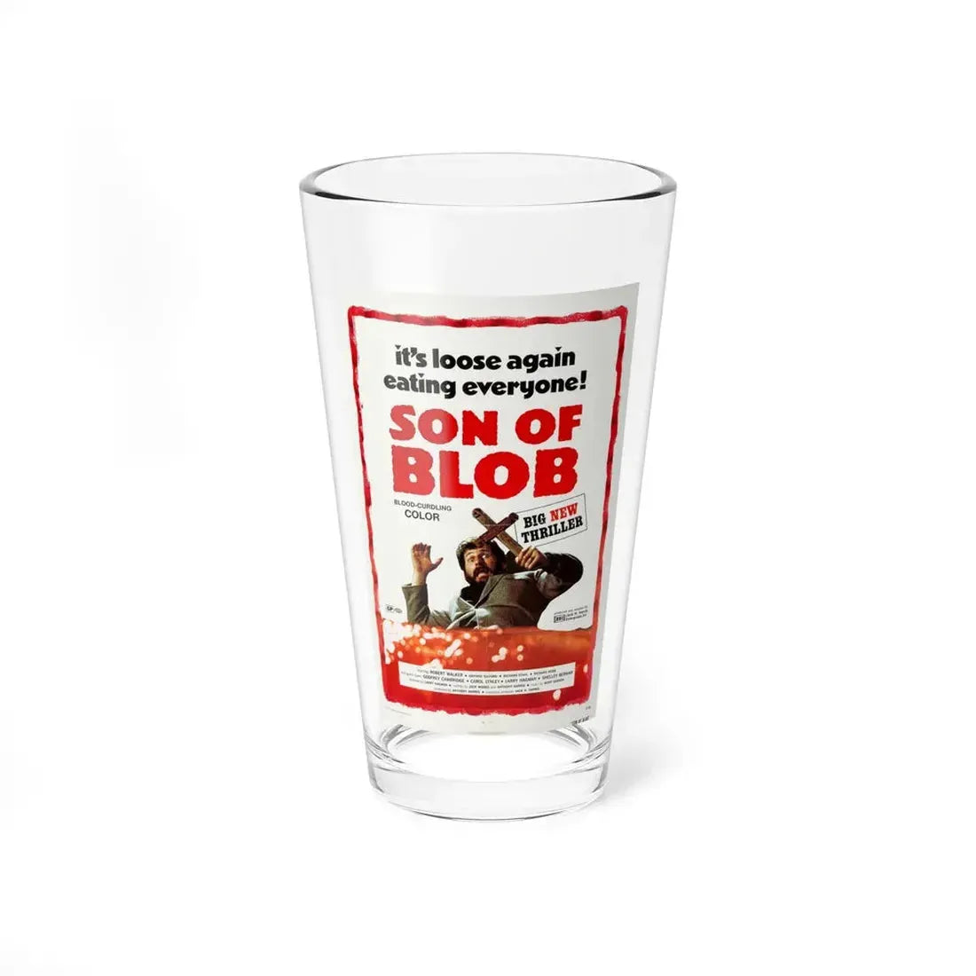 SON OF BLOB 1972 Movie Poster - Pint Glass 16oz 16oz - Go Mug Yourself