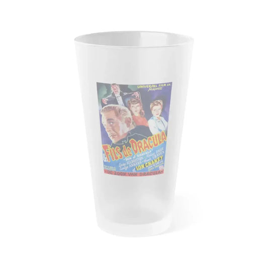 SON OF DRACULA (BELGIAN) 1943 Movie Poster - Frosted Pint Glass 16oz 16oz Frosted - Go Mug Yourself