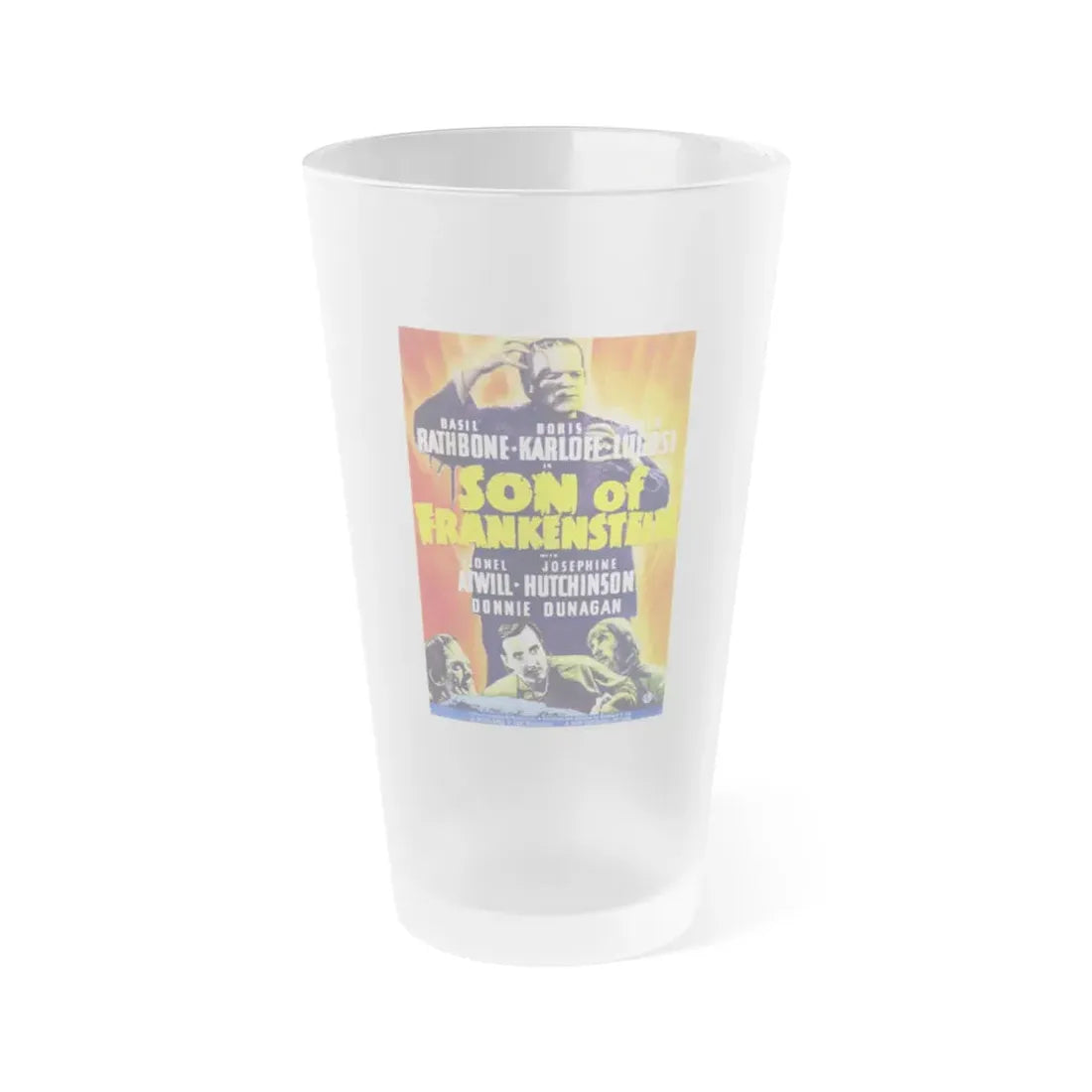 SON OF FRANKENSTEIN 1939 Movie Poster - Frosted Pint Glass 16oz 16oz Frosted - Go Mug Yourself