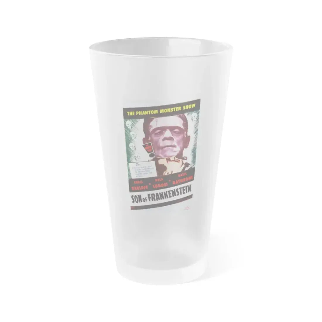 SON OF FRANKENSTEIN (2) 1939 Movie Poster - Frosted Pint Glass 16oz 16oz Frosted - Go Mug Yourself