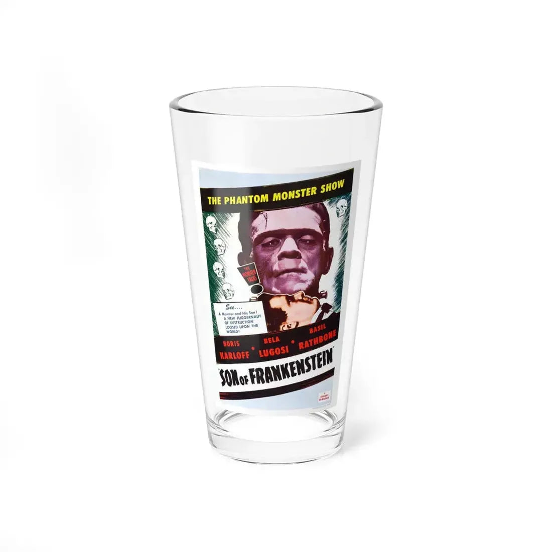 SON OF FRANKENSTEIN (2) 1939 Movie Poster - Pint Glass 16oz 16oz - Go Mug Yourself