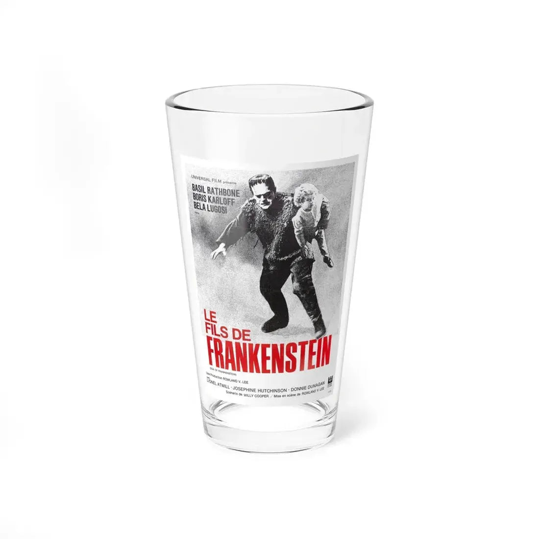 SON OF FRANKENSTEIN (FRENCH) 1939 Movie Poster - Pint Glass 16oz 16oz - Go Mug Yourself