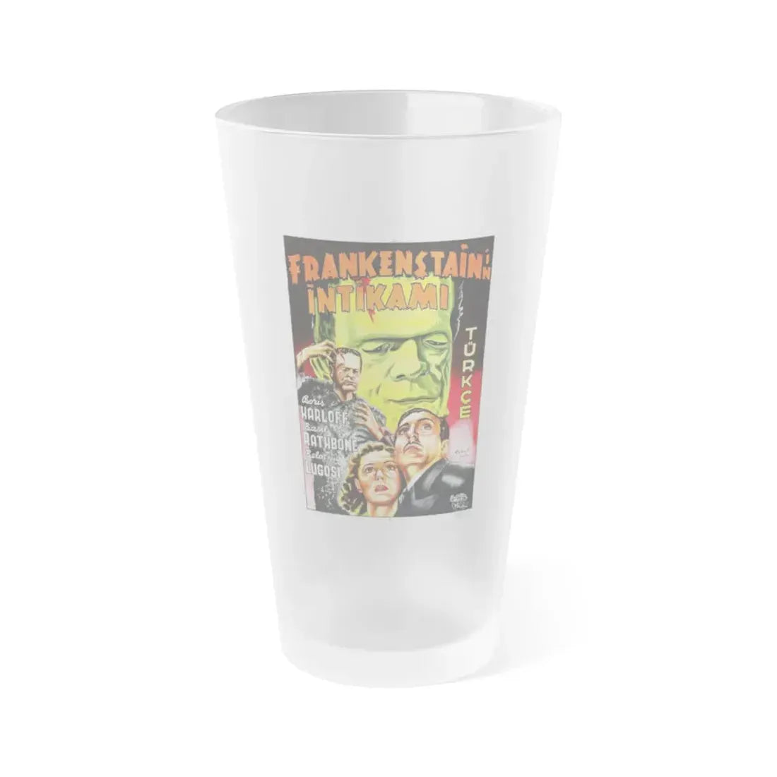 SON OF FRANKENSTEIN (TURKISH) 1939 Movie Poster - Frosted Pint Glass 16oz 16oz Frosted - Go Mug Yourself
