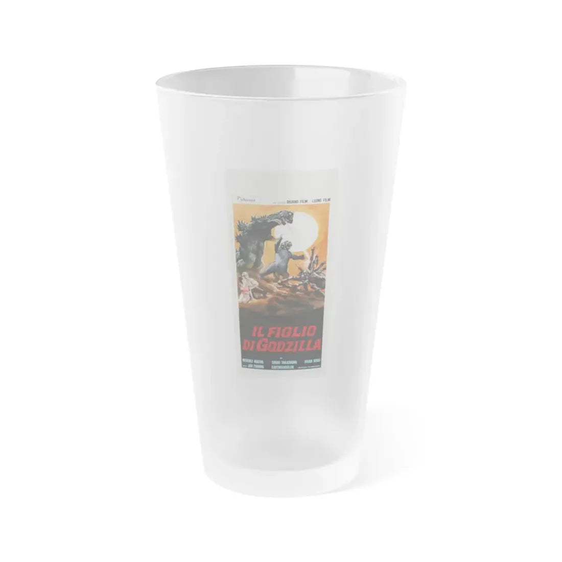 SON OF GODZILLA (ITALIAN) 1967 Movie Poster - Frosted Pint Glass 16oz 16oz Frosted - Go Mug Yourself