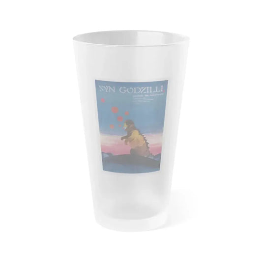 SON OF GODZILLA (POLISH) 1967 Movie Poster - Frosted Pint Glass 16oz 16oz Frosted - Go Mug Yourself