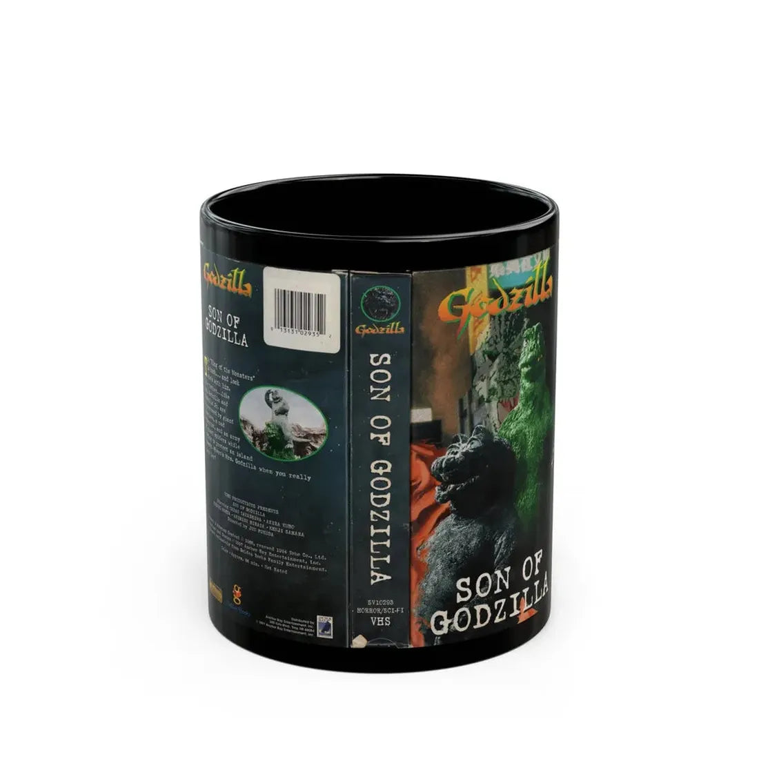 SON OF GODZILLA (VHS COVER) - Black Coffee Mug 11oz - Go Mug Yourself