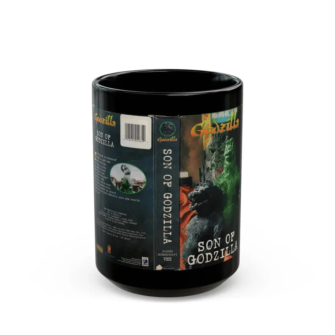 SON OF GODZILLA (VHS COVER) - Black Coffee Mug 15oz - Go Mug Yourself