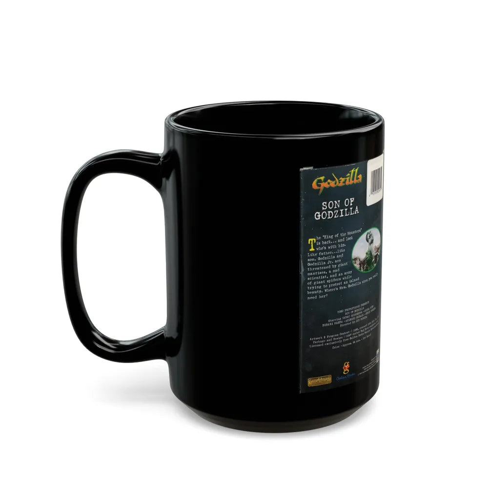 SON OF GODZILLA (VHS COVER) - Black Coffee Mug-Go Mug Yourself