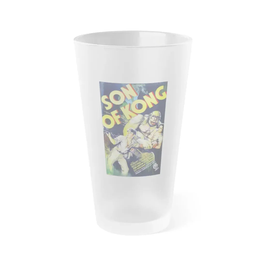SON OF KONG (2) 1933 Movie Poster - Frosted Pint Glass 16oz 16oz Frosted - Go Mug Yourself