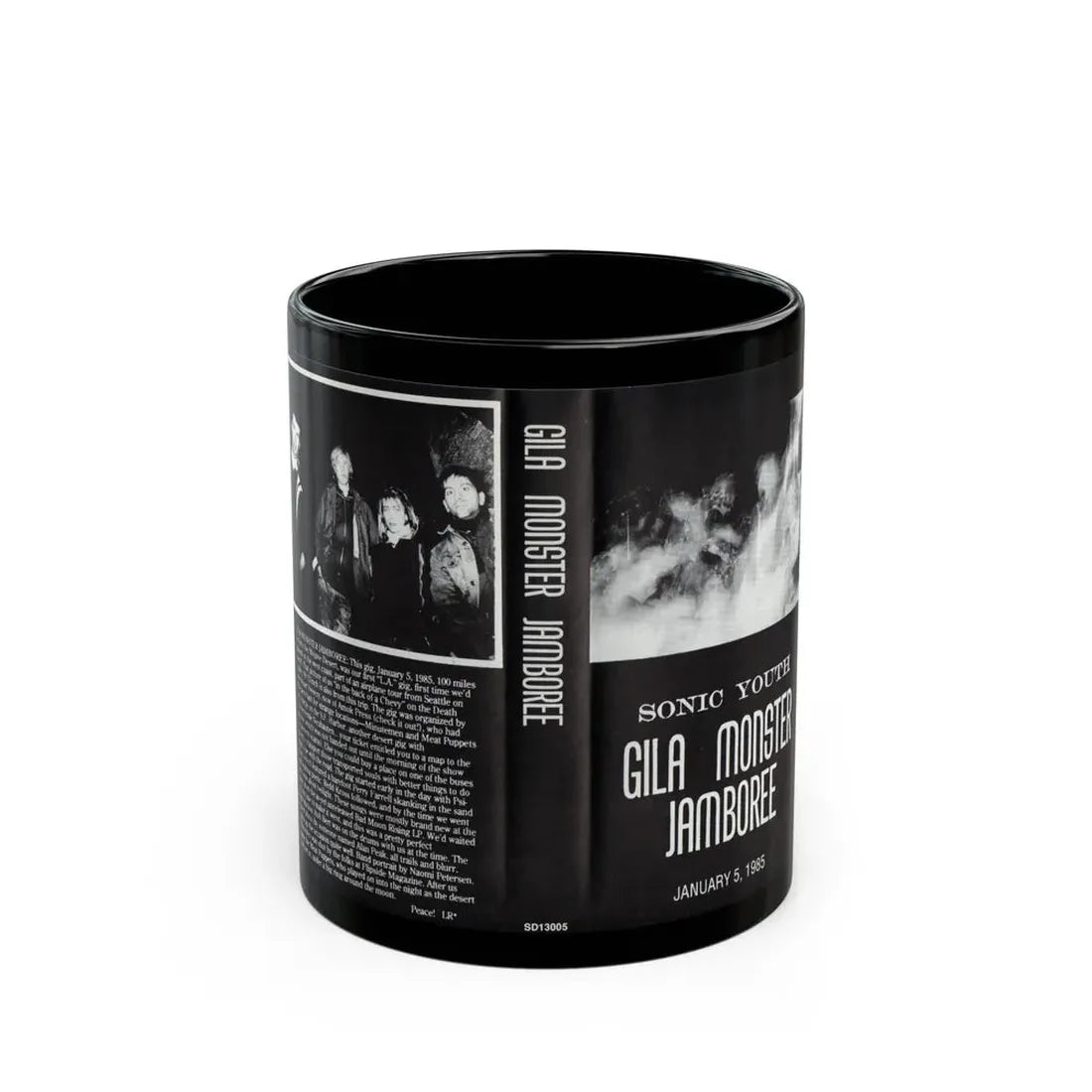 SONIC YOUTH GILA MONSTER JAMBOREE (VHS COVER) - Black Coffee Mug 11oz - Go Mug Yourself