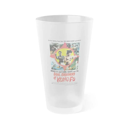 SOUL BROTHERS OF KUNG FU 1977 Movie Poster - Frosted Pint Glass 16oz 16oz Frosted - Go Mug Yourself