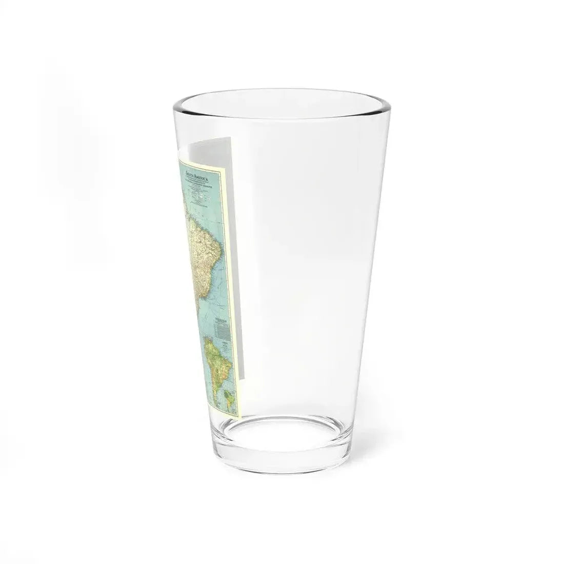 South America (1942) (Map) Pint Glass 16oz - Go Mug Yourself