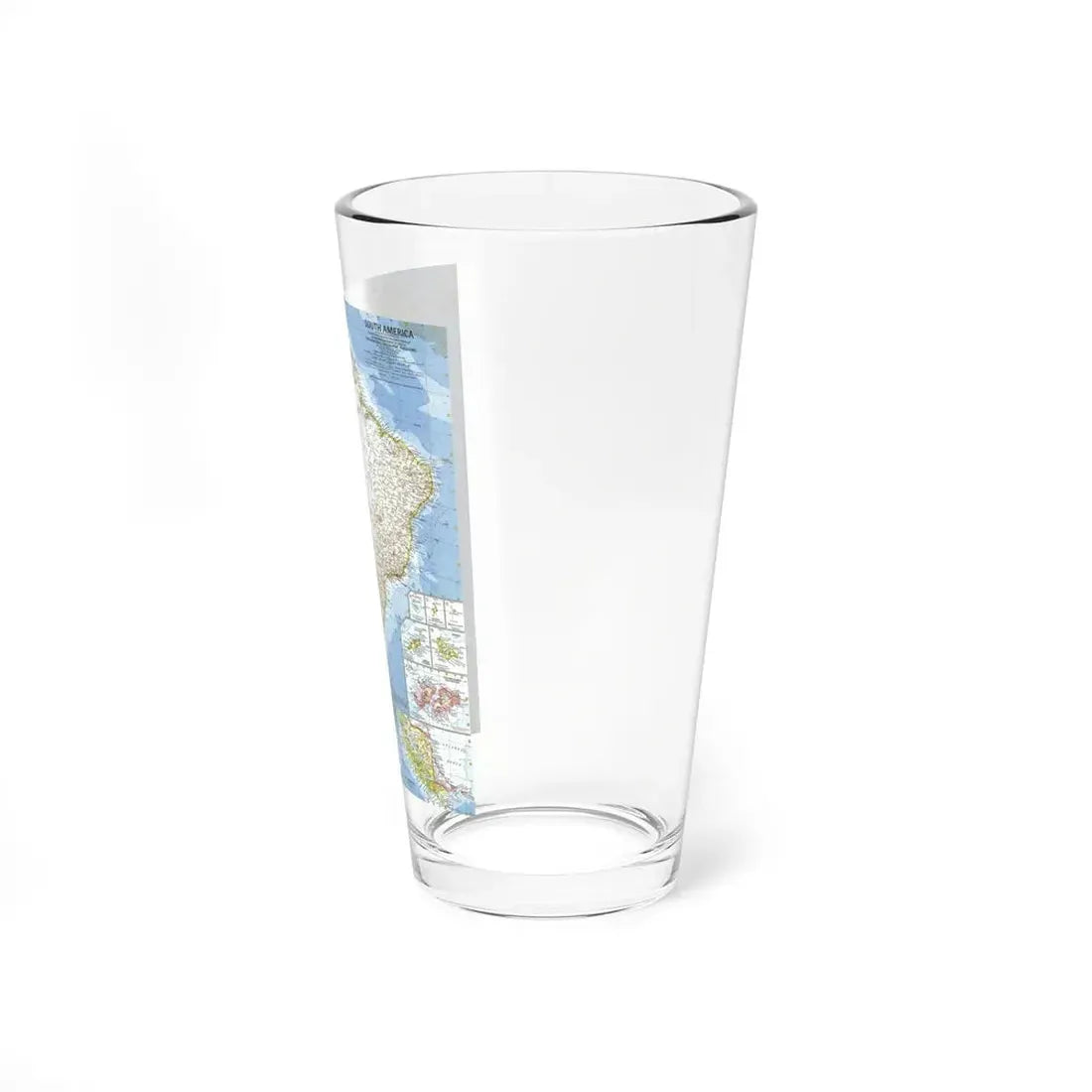 South America (1960) (Map) Pint Glass 16oz - Go Mug Yourself