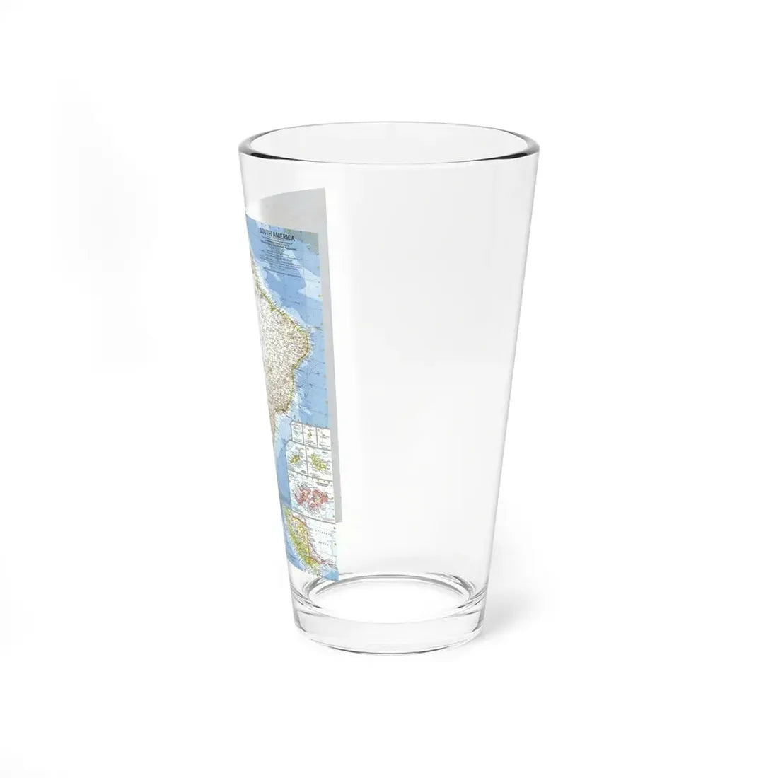 South America (1960) (Map) Pint Glass 16oz - Go Mug Yourself