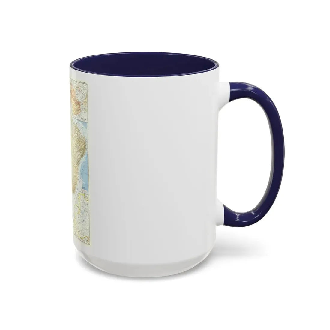South America - Eastern (1955) (Map) Accent Coffee Mug - Go Mug Yourself