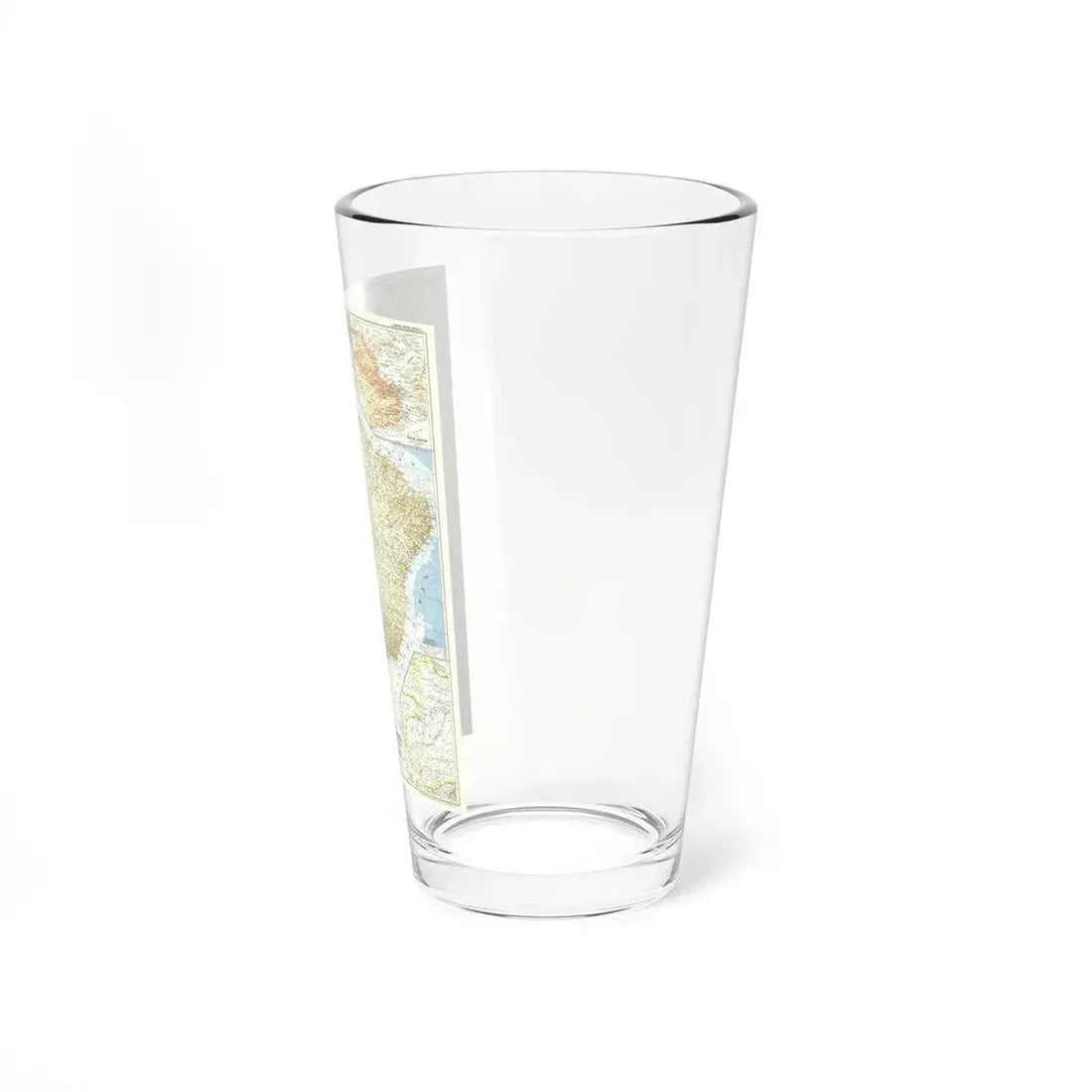 South America - Eastern (1955) (Map) Pint Glass 16oz - Go Mug Yourself