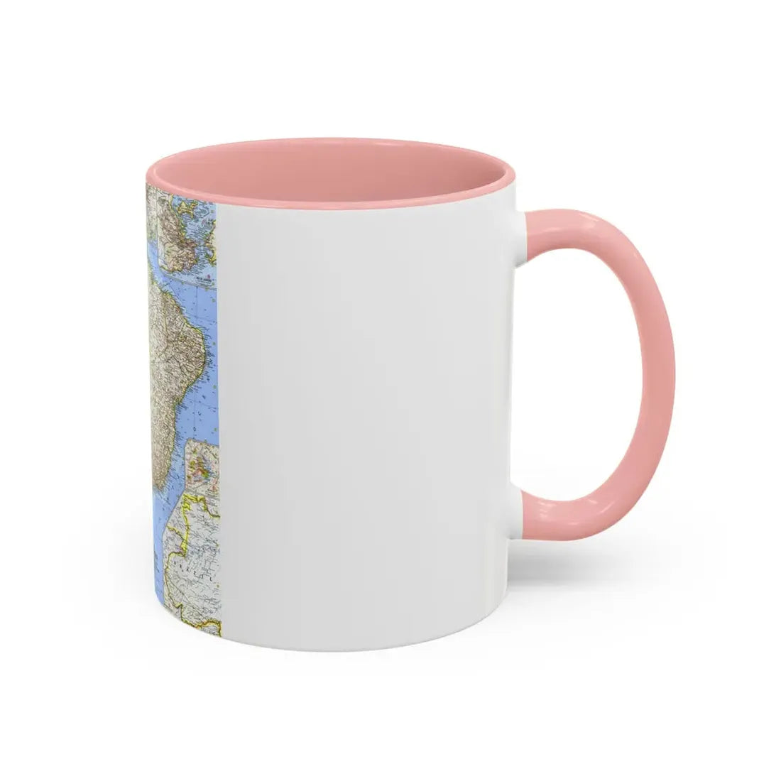 South America - Eastern (1962) (Map) Accent Coffee Mug - Go Mug Yourself