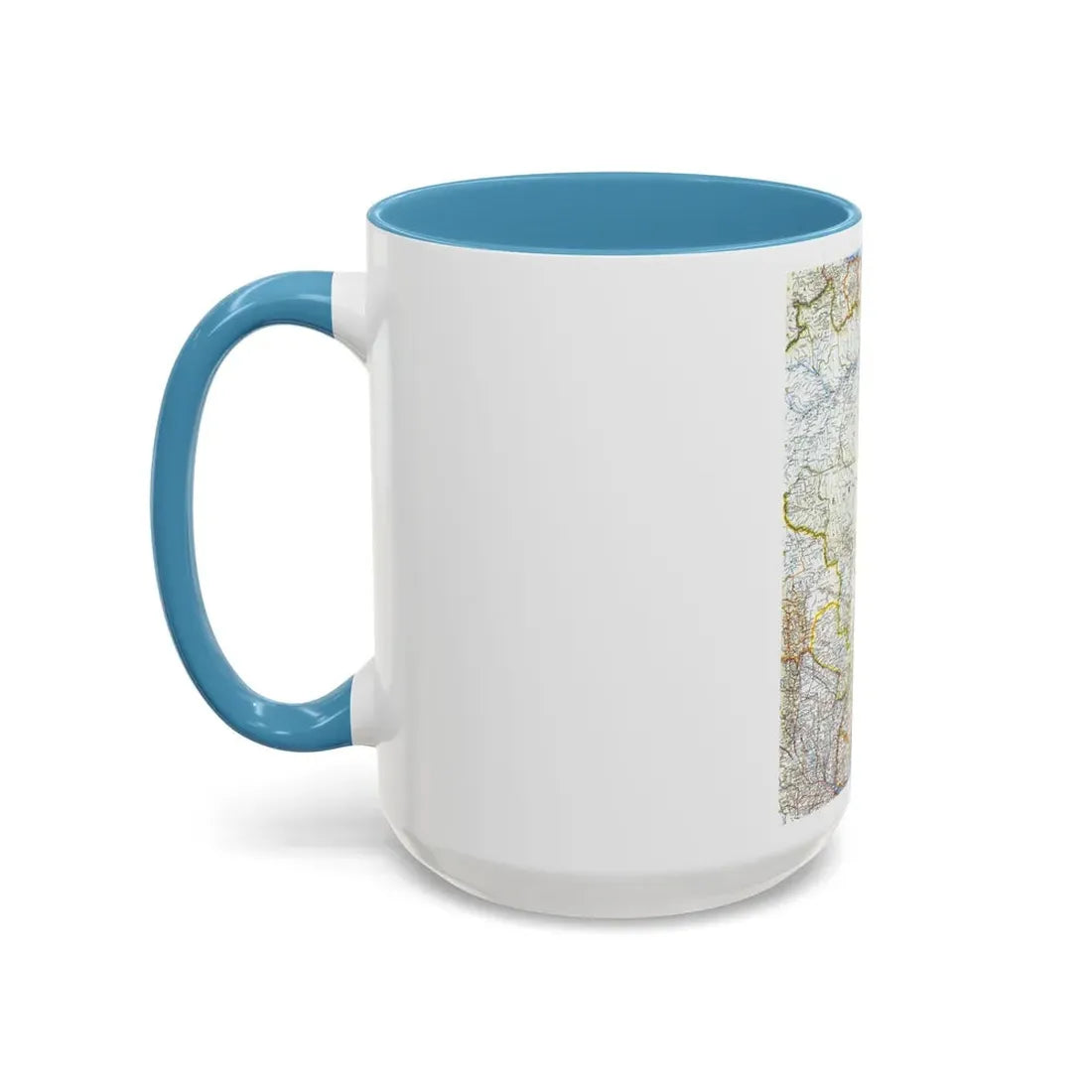 South America - Eastern (1962) (Map) Accent Coffee Mug - Go Mug Yourself