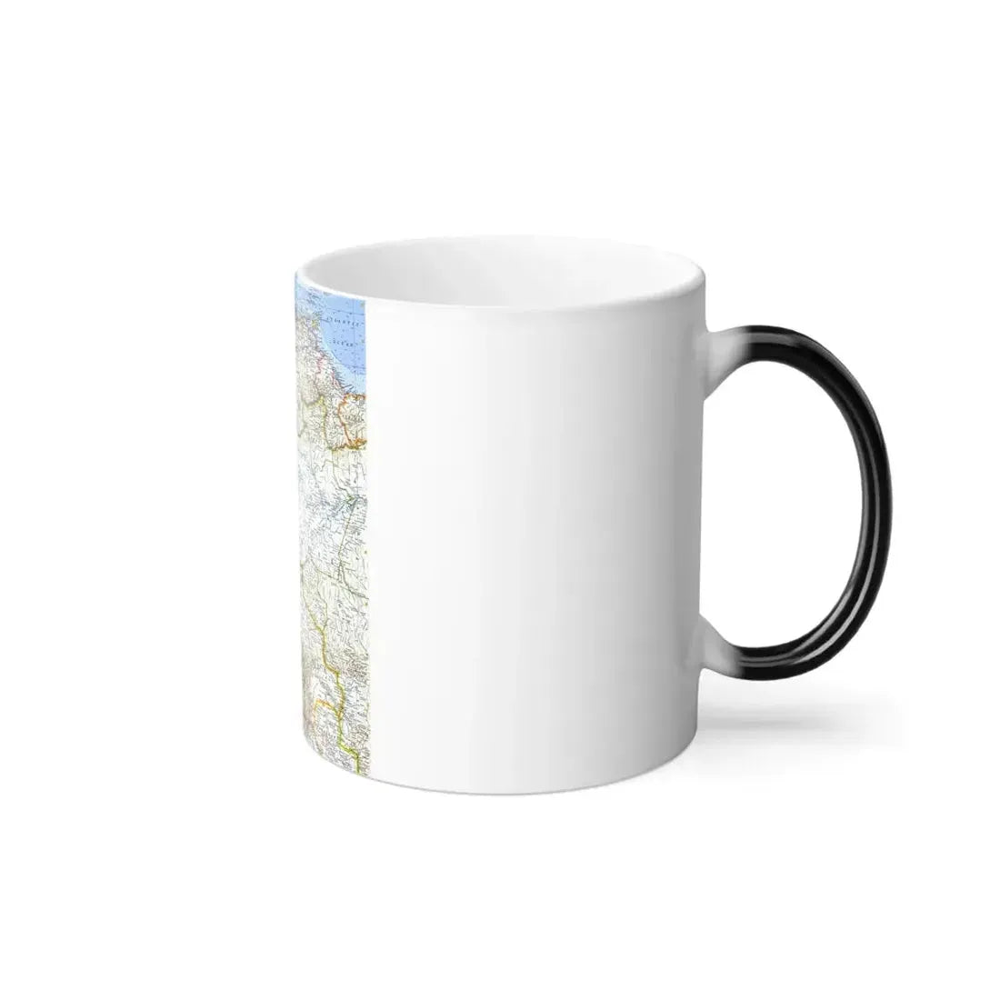 South America - Northwestern (1964) (Map) Color Changing Mug 11oz - Go Mug Yourself