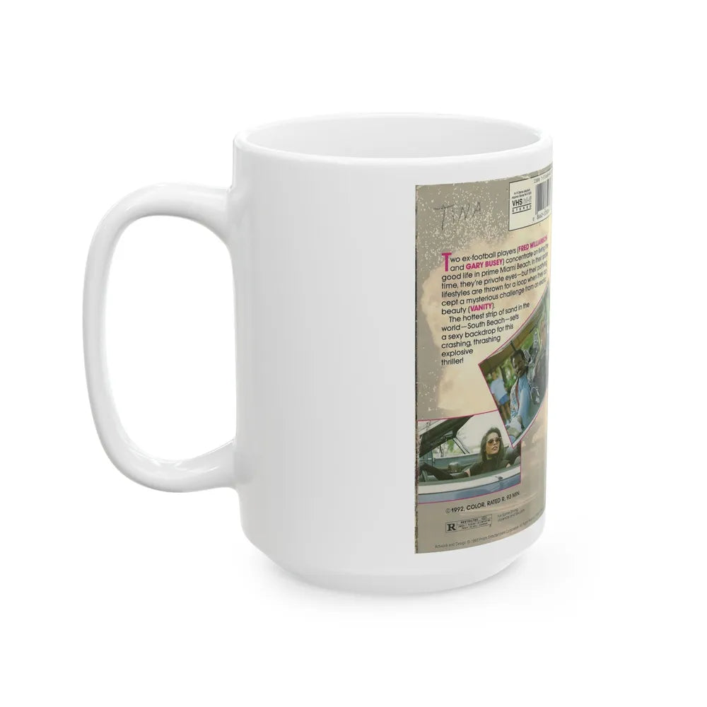 SOUTH BEACH (VHS COVER) - White Coffee Mug-Go Mug Yourself