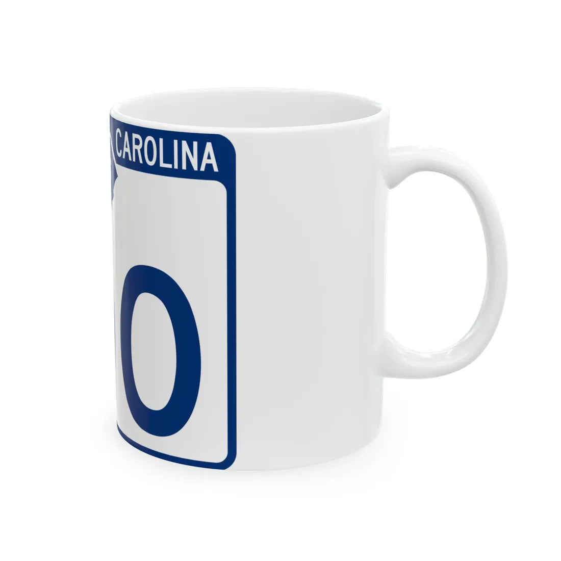 South Carolina 100 (South Carolina) (Road Sign) White Coffee Mug - Go Mug Yourself