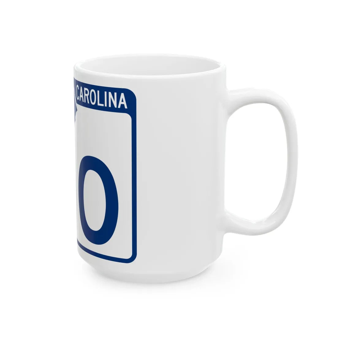 South Carolina 100 (South Carolina) (Road Sign) White Coffee Mug - Go Mug Yourself