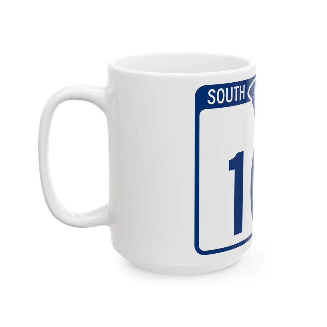 South Carolina 101 (South Carolina) (Road Sign) White Coffee Mug - Go Mug Yourself