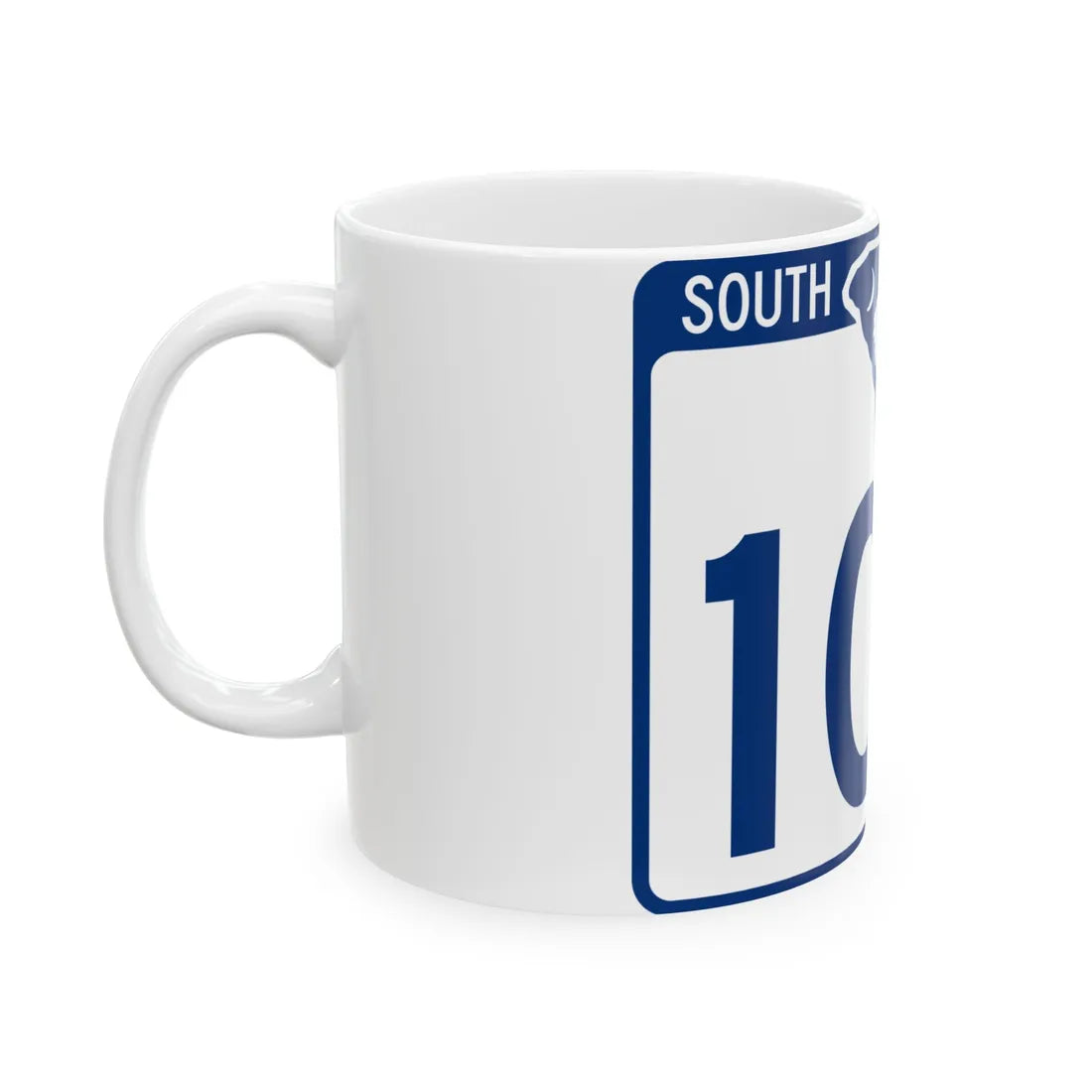 South Carolina 102 (South Carolina) (Road Sign) White Coffee Mug - Go Mug Yourself