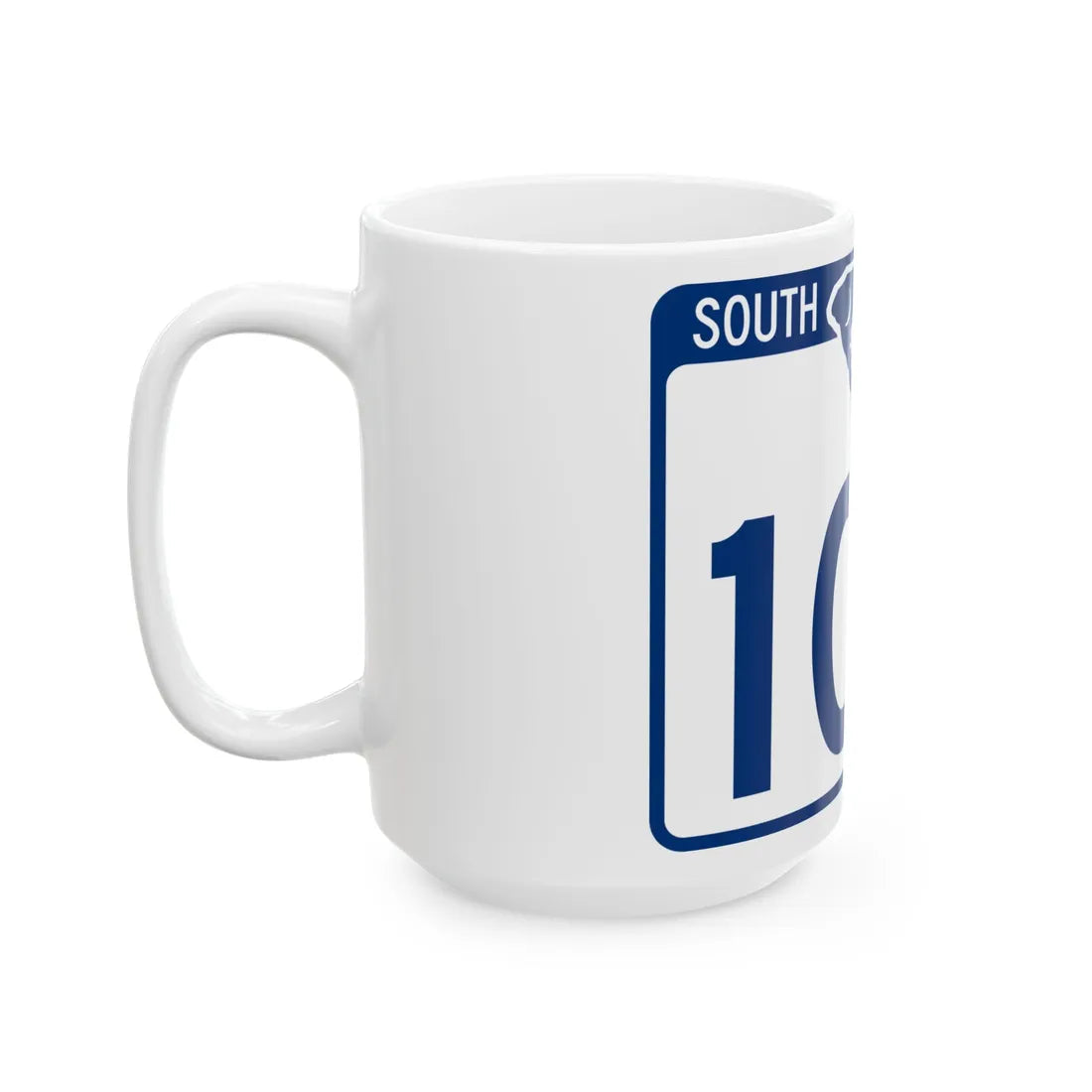 South Carolina 104 (South Carolina) (Road Sign) White Coffee Mug - Go Mug Yourself