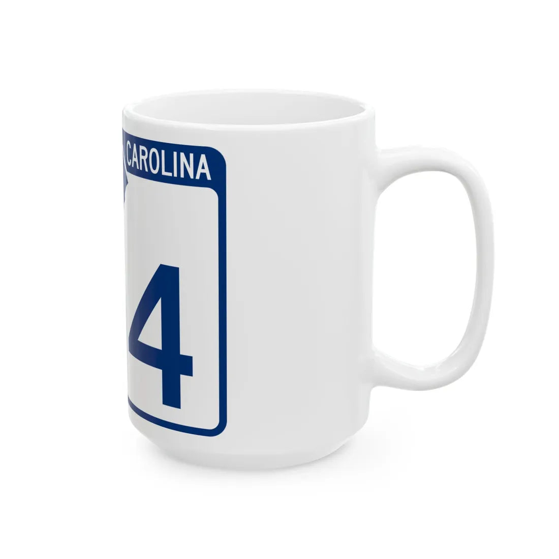 South Carolina 104 (South Carolina) (Road Sign) White Coffee Mug - Go Mug Yourself