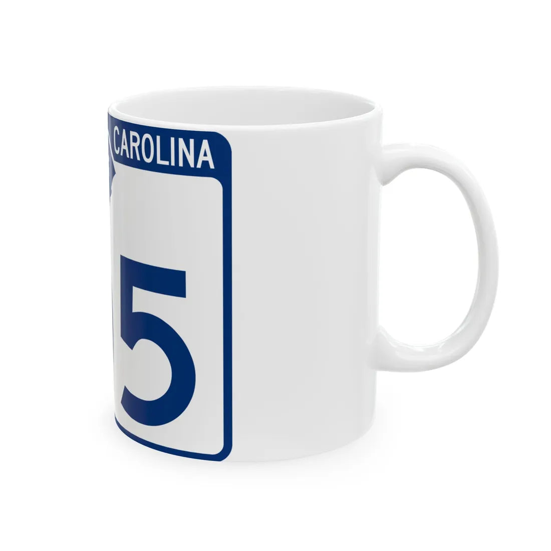 South Carolina 105 (South Carolina) (Road Sign) White Coffee Mug - Go Mug Yourself
