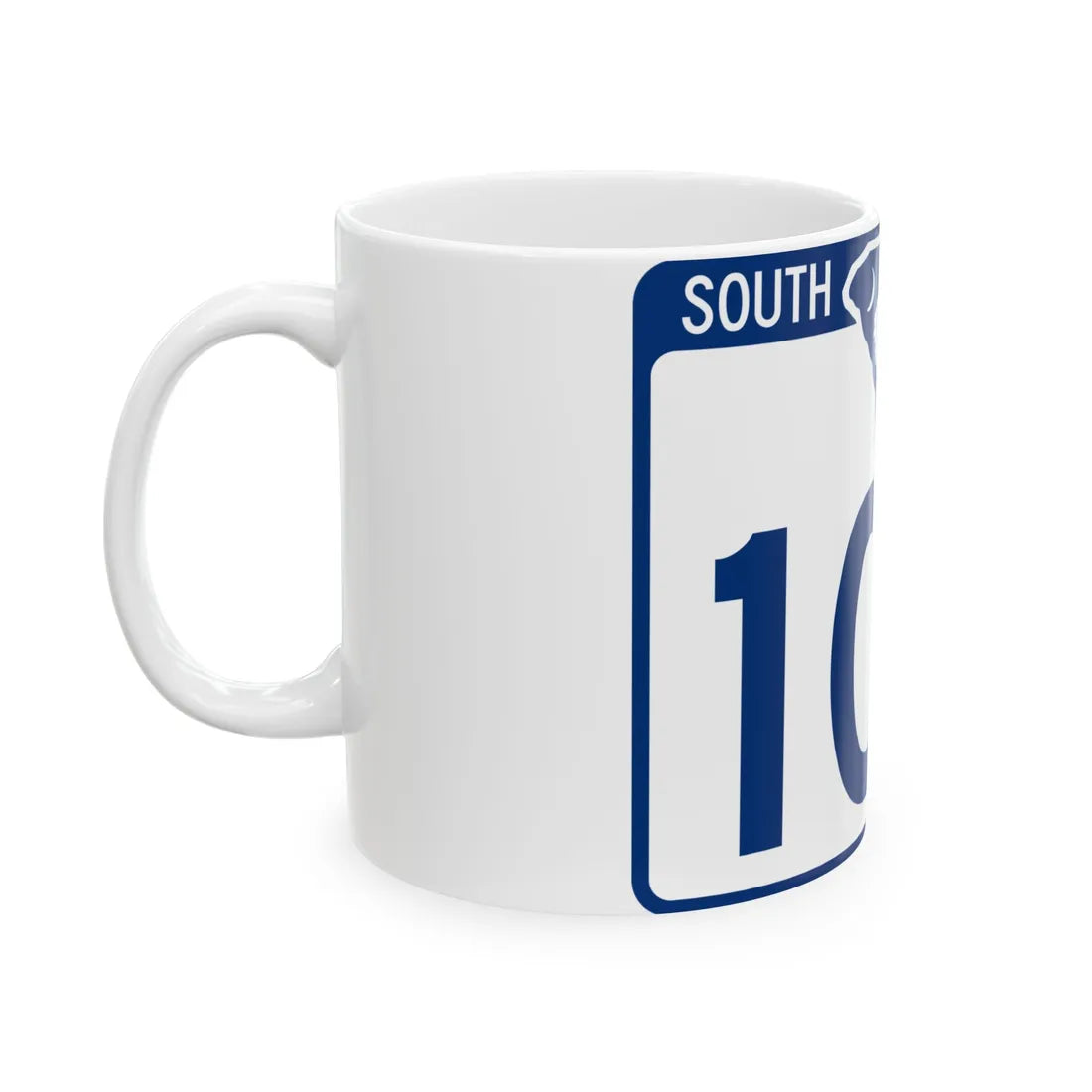 South Carolina 107 (South Carolina) (Road Sign) White Coffee Mug - Go Mug Yourself