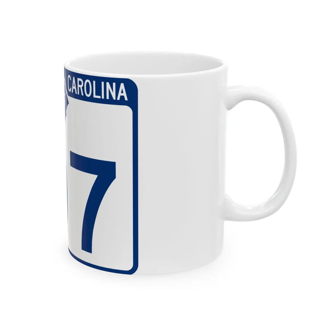 South Carolina 107 (South Carolina) (Road Sign) White Coffee Mug - Go Mug Yourself