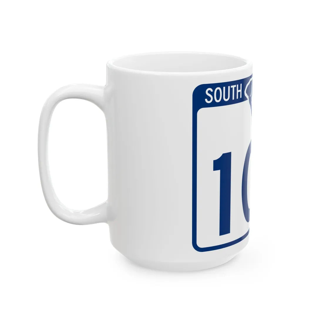 South Carolina 107 (South Carolina) (Road Sign) White Coffee Mug - Go Mug Yourself