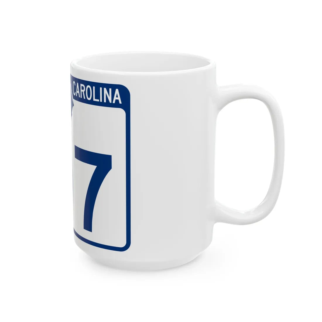 South Carolina 107 (South Carolina) (Road Sign) White Coffee Mug - Go Mug Yourself