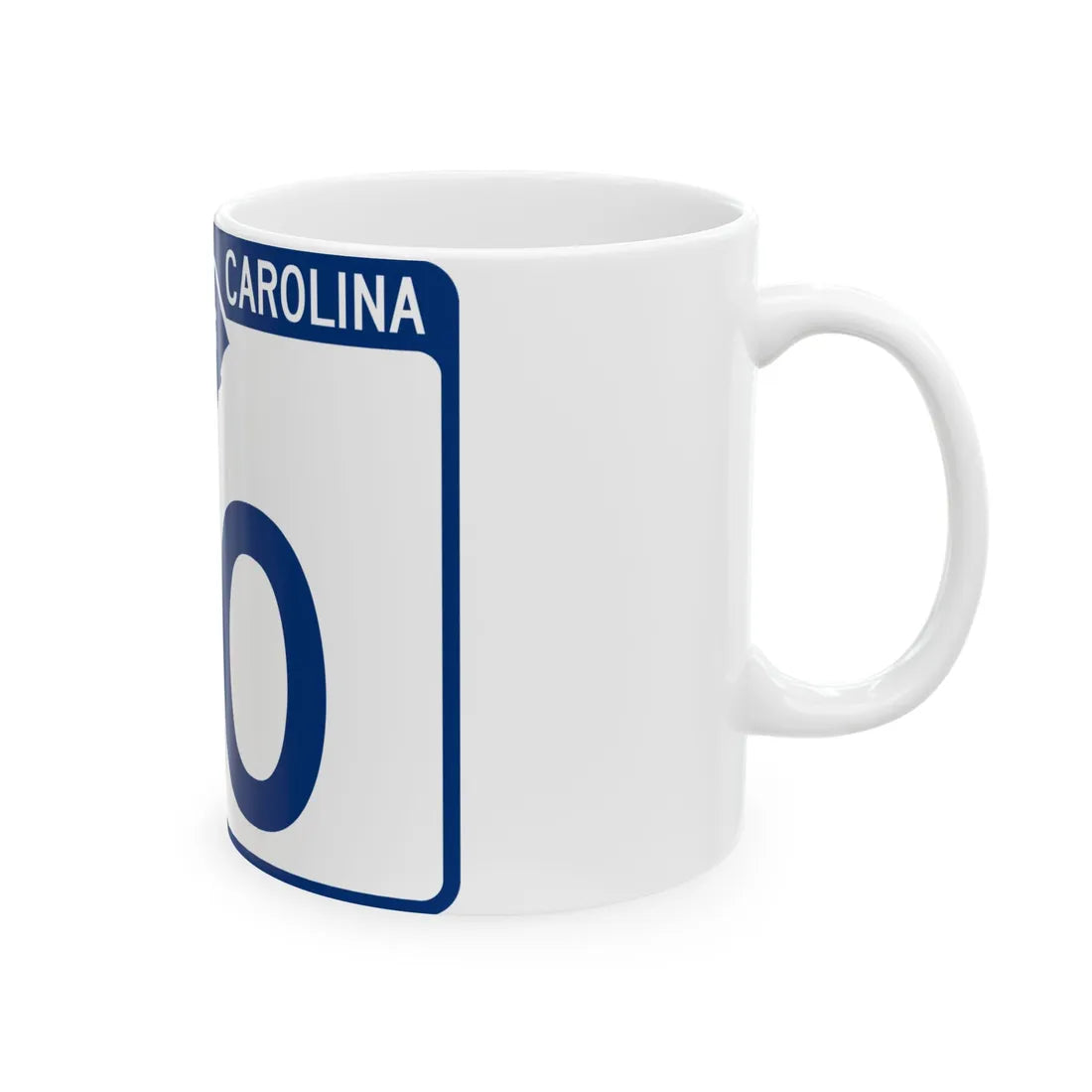 South Carolina 110 (South Carolina) (Road Sign) White Coffee Mug - Go Mug Yourself