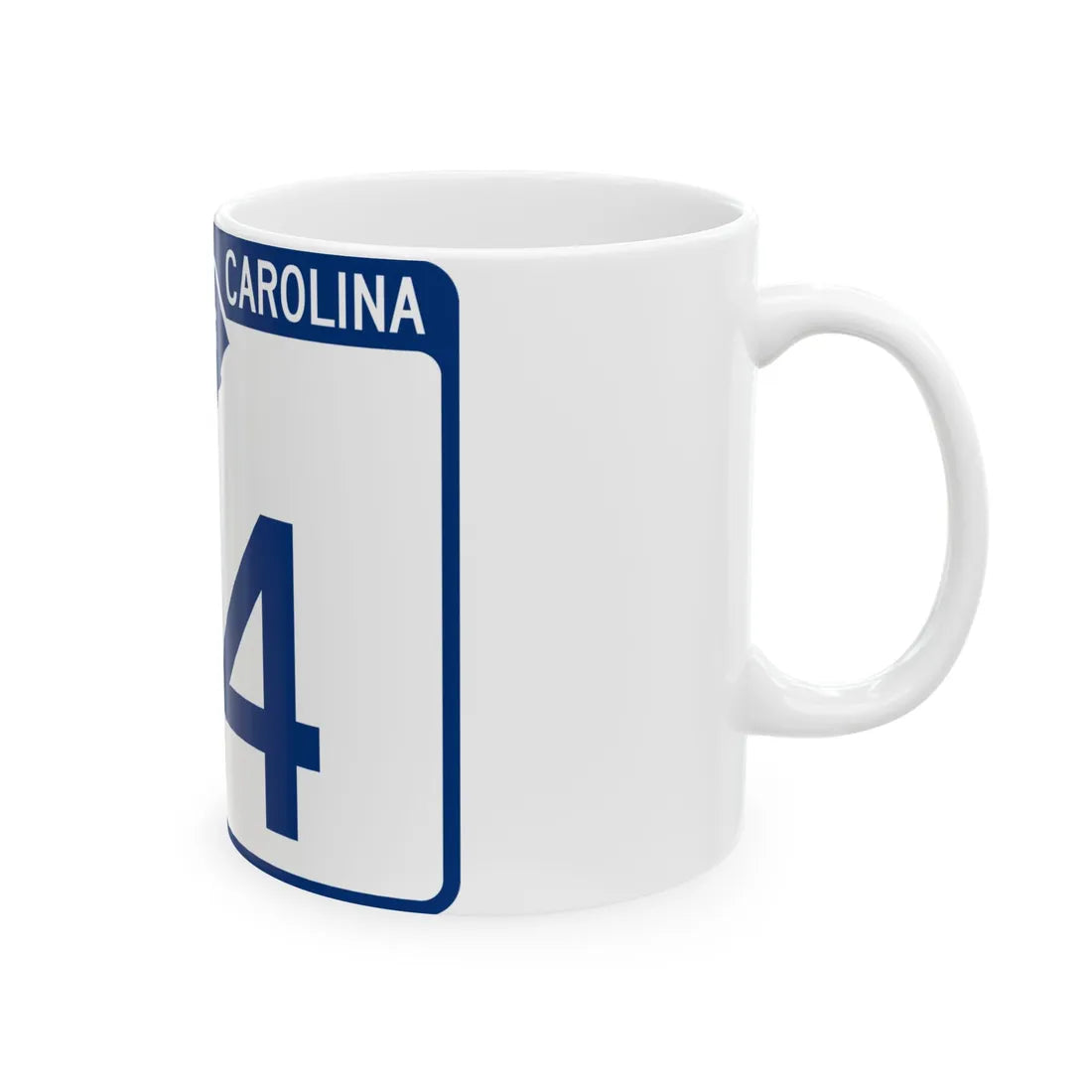 South Carolina 114 (South Carolina) (Road Sign) White Coffee Mug - Go Mug Yourself
