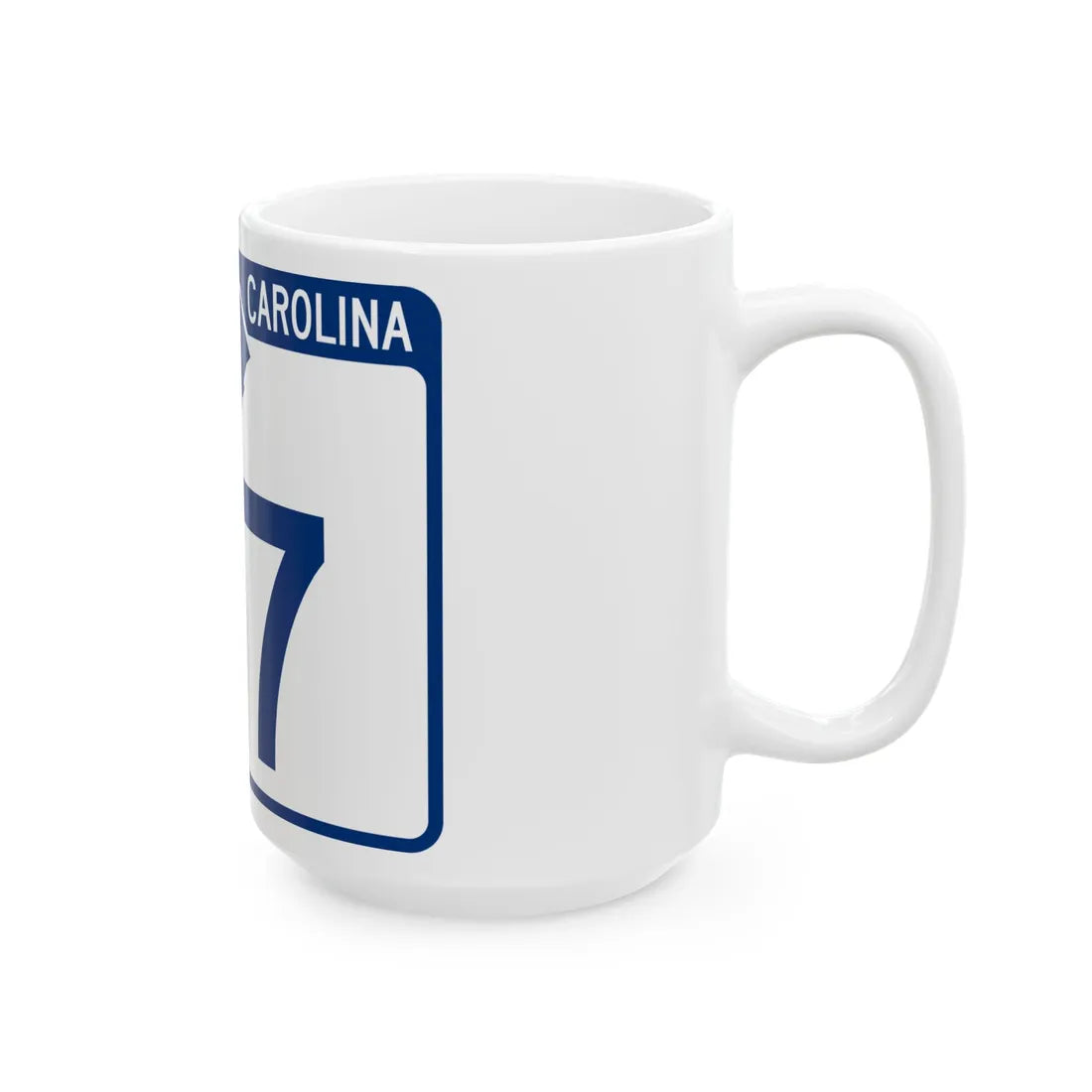 South Carolina 117 (South Carolina) (Road Sign) White Coffee Mug - Go Mug Yourself