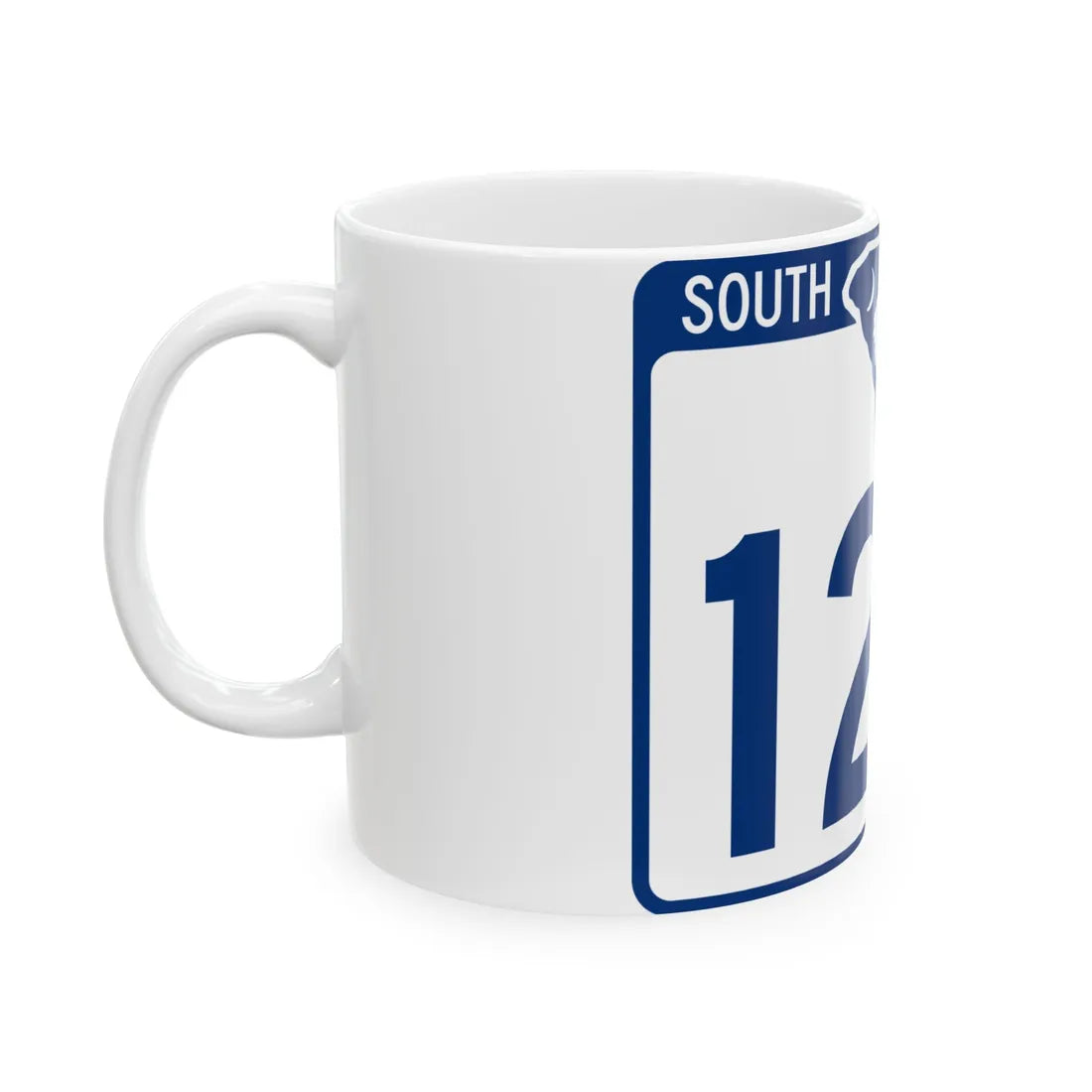 South Carolina 120 (South Carolina) (Road Sign) White Coffee Mug - Go Mug Yourself