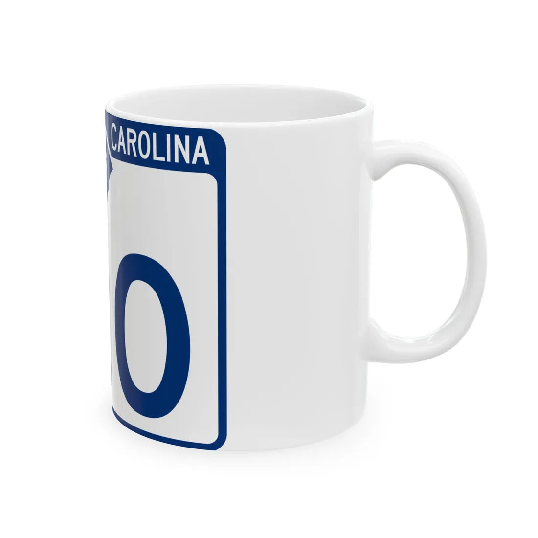 South Carolina 120 (South Carolina) (Road Sign) White Coffee Mug - Go Mug Yourself
