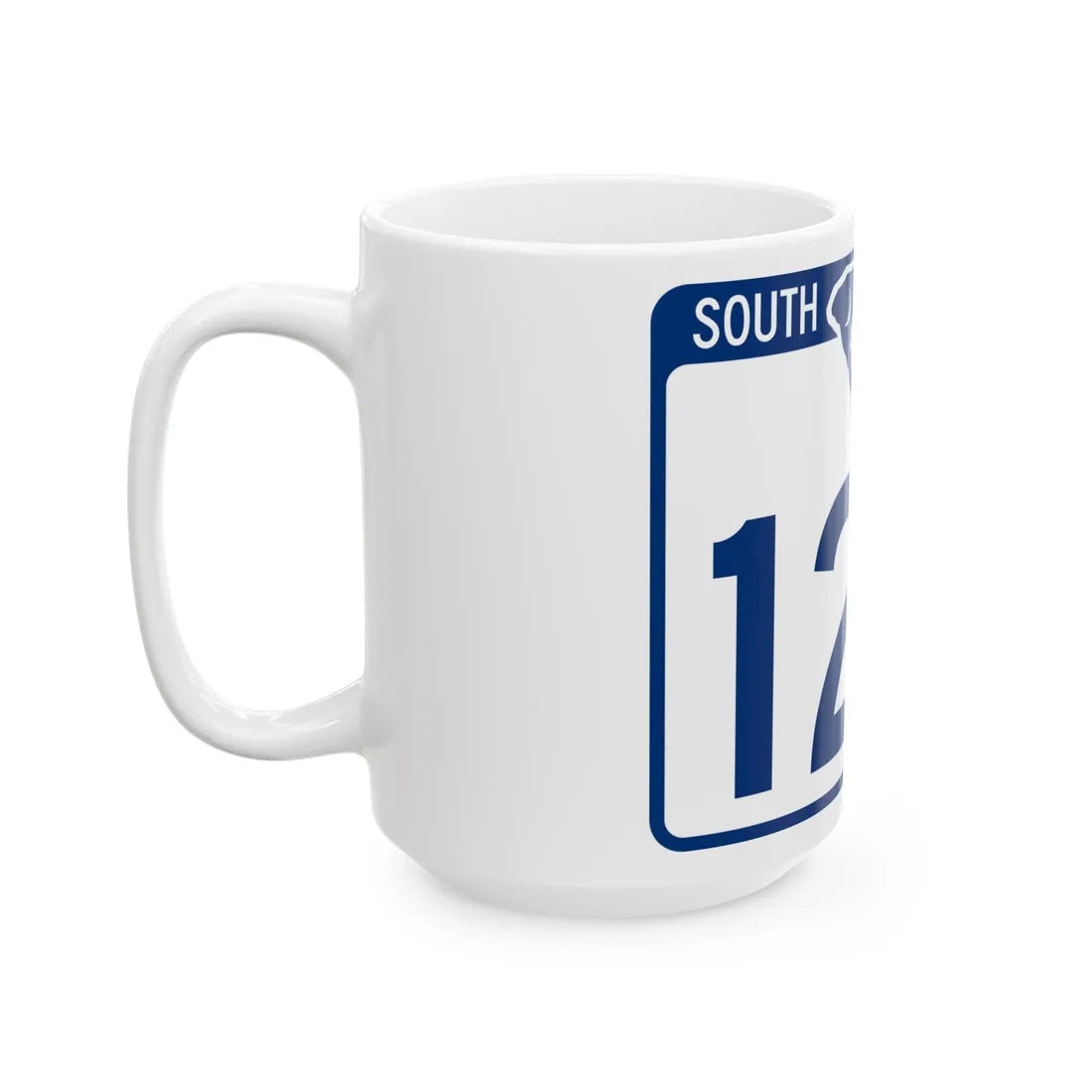 South Carolina 120 (South Carolina) (Road Sign) White Coffee Mug - Go Mug Yourself